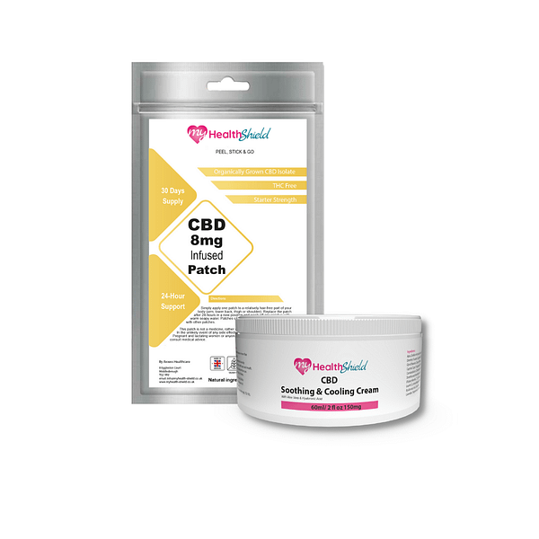 8mg CBD Patches (30 Day Supply) and CBD Cream 150mg Bundle